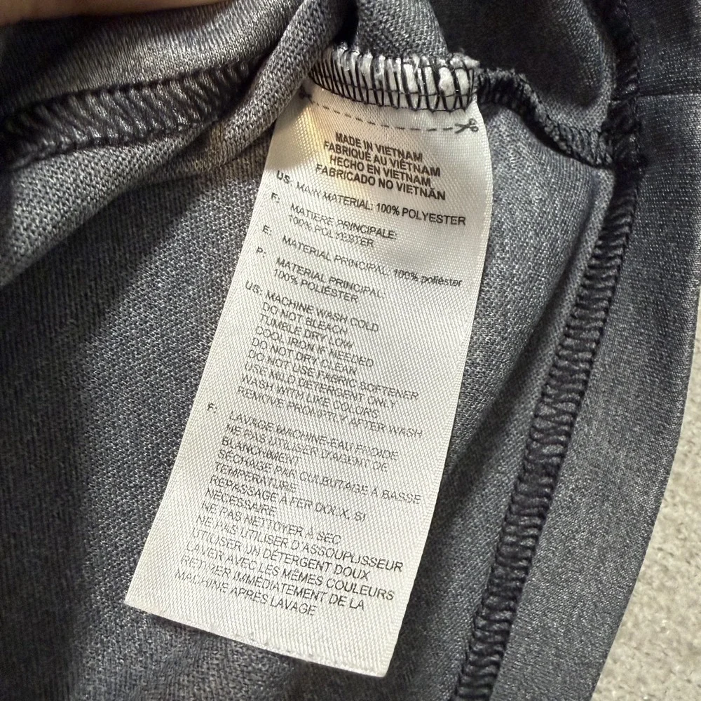 Adidas Golf Men's Size Large Gray Black Quarter Zip Pullover Long Sleeve Jacket